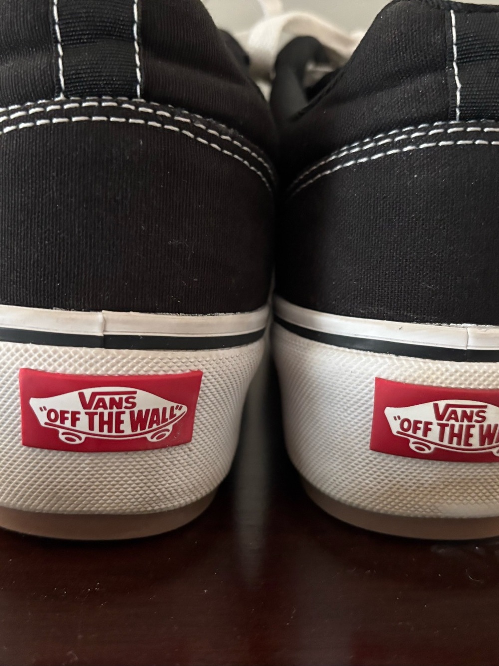Vans women’s Black Platform Canvas Lace-Up Sneakers 9 - Picture 4 of 7